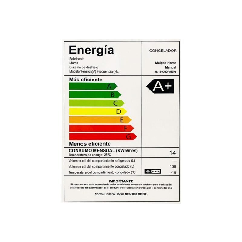 Congelador Dual Horizontal 100 Lts HS-131C | MAIGAS - Imagen 4