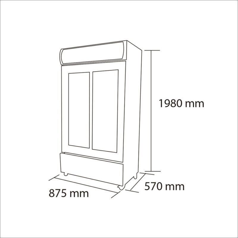 Visicooler 0600 Lts | Frío Forzado Puertas Abatibles | MAIGAS - Imagen 3