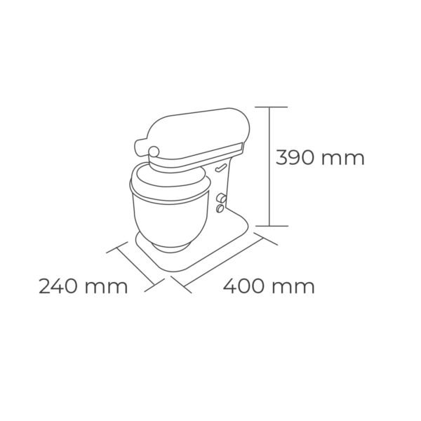 MEDIDAS Batidora 6 Litros MAIGAS