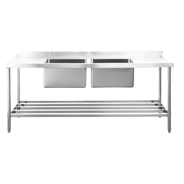 Lavafondo 2 Tazas Acero Inoxidable 190 cm TIERRAS BAJAS Lavafondo 2 Tazas Acero Inoxidable 190 cm GALE - Mundo Gastronómico Chile