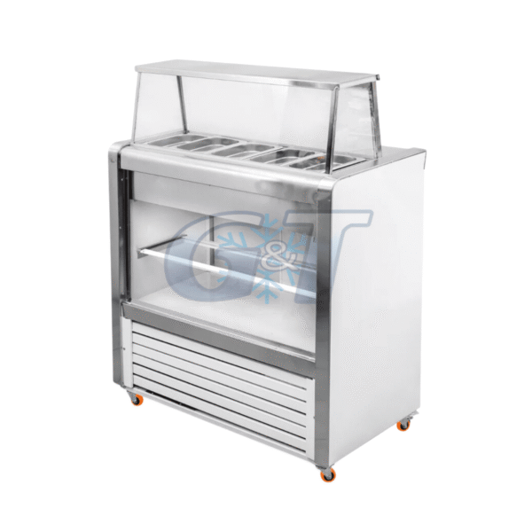 G&T SR5P LATERAL Salsera Refrigerada 5 Depósitos G&T - Mundo Gastronómico Chile