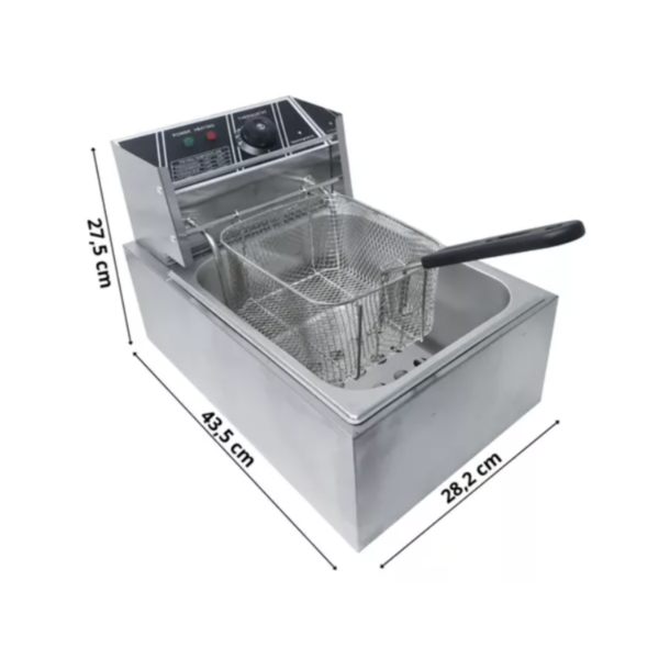 MEDIDAS Freidora Eléctrica de 1 Depósito HEF-81A