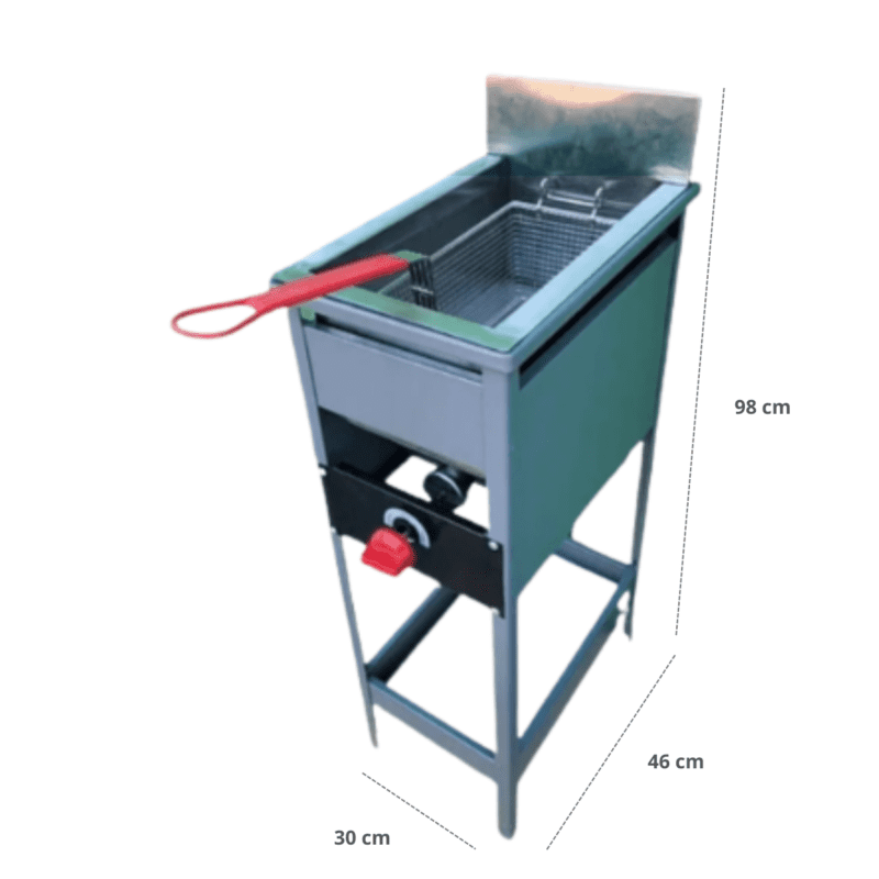MEDIDAS Freidora a Gas 1 Depósito 6 Lts. CASA MUÑOZ