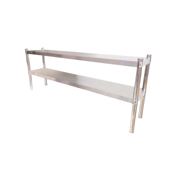 Plateo Doble Acero Inoxidable 180 cm ITA - Vista 2 | Mundo Gastronómico