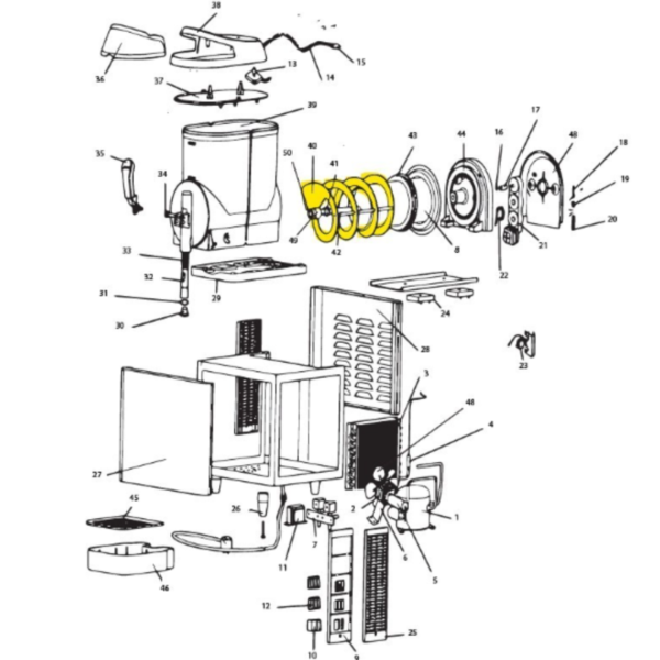 DESPIECE Raspador para Granizadora VG-122A VENTUS