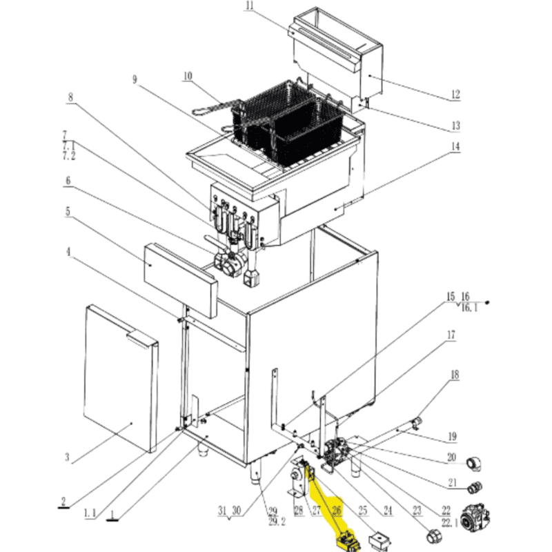 DESPIECE Termostato para Freidora VFP-18PRO VENTUS